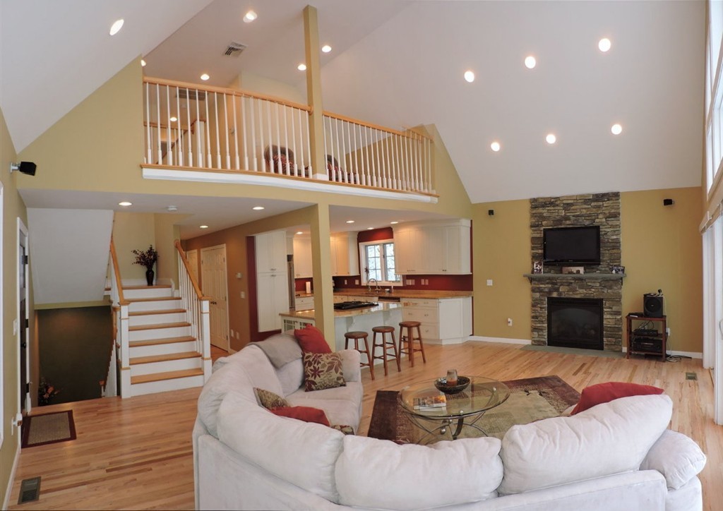 8 Reid Smith Cove Road Webster, MA 01570 - Photo 8 of 30 a living room with fireplace furniture and a flat screen tv