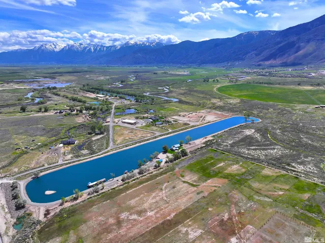 a view of a lake with a mountain