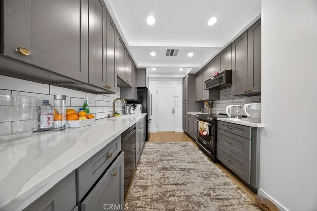 a living room with furniture and a couch
