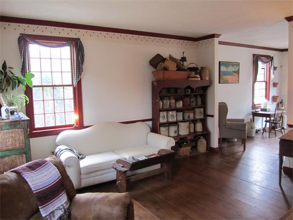 138 Shepard Road Sturbridge, MA 01566 - Photo 8 of 22 a living room with furniture a wooden floor and a large window