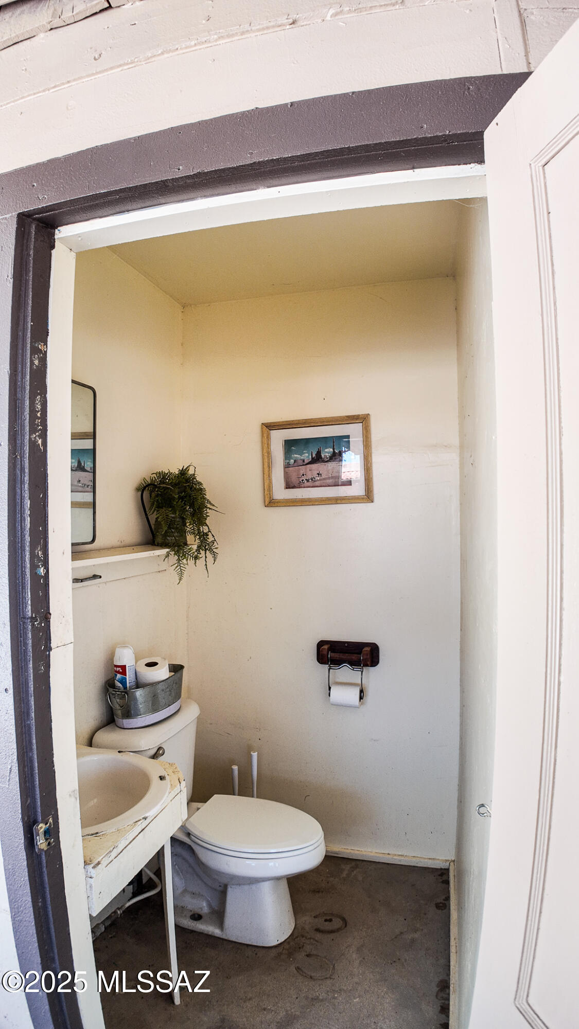 1094 North Pomerene Road Benson, AZ 85602 - Photo 44 of 48 a bathroom with a sink mirror and toilet