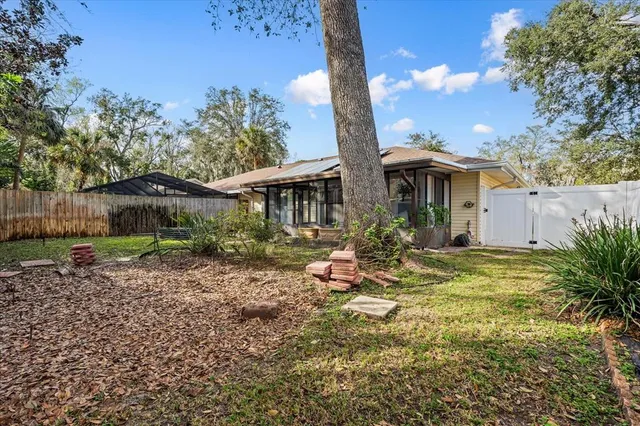 a view of outdoor space and deck
