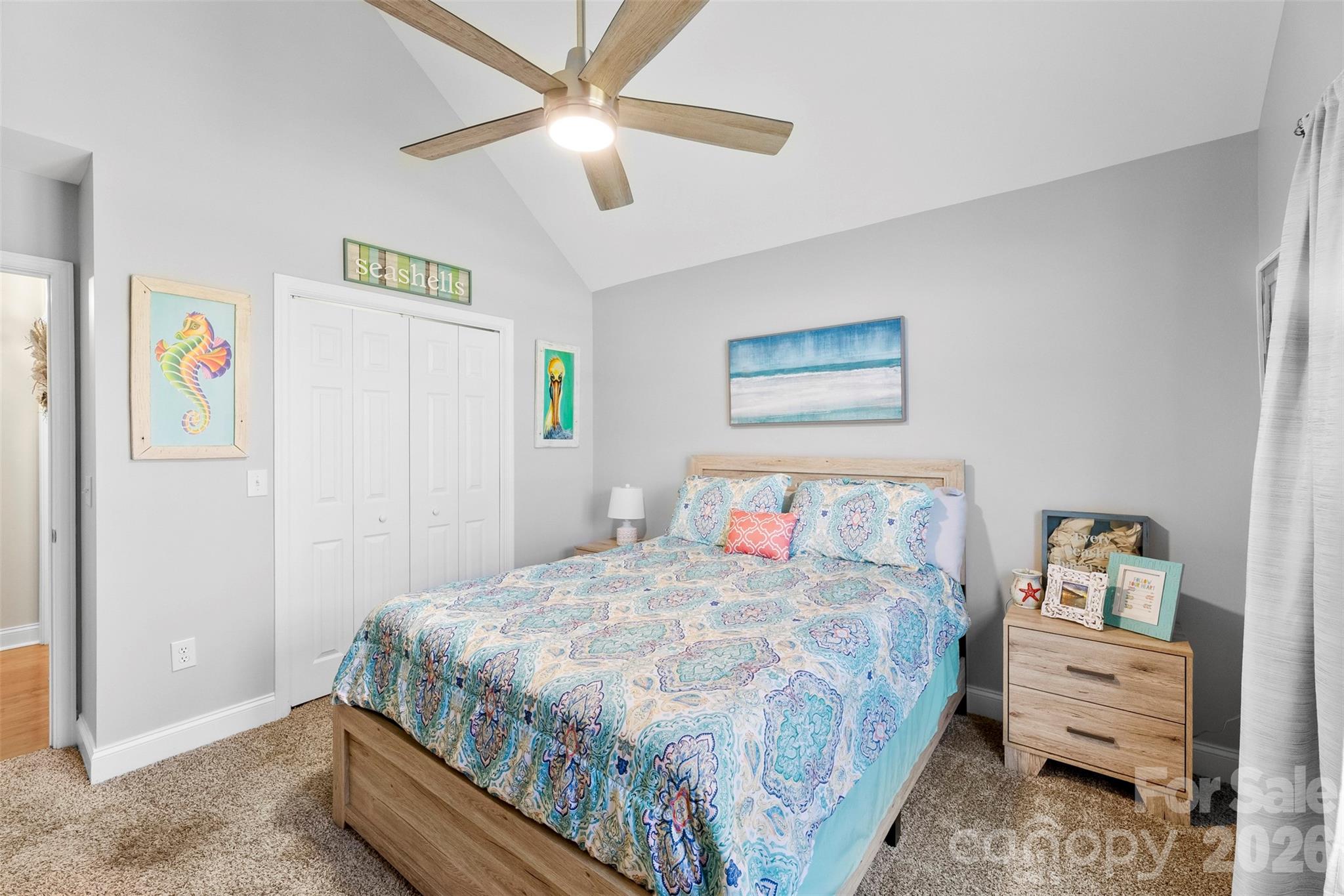 1298 Timber Spring Lane Salisbury, NC 28147 - Photo 23 of 34 a bedroom with a bed and a painting on the wall