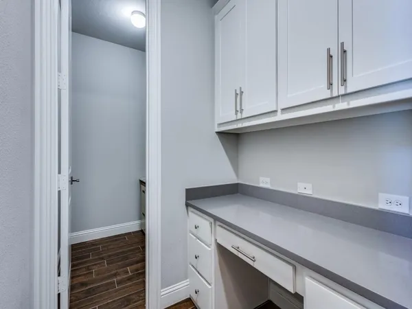a view of cabinets