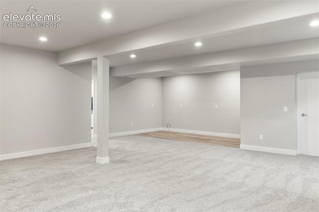 2480 North Log Road Calhan, CO 80808 - Photo 29 of 50 Large basement family room