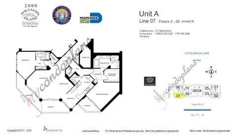 $2,000,000 | 2000 Island Boulevard, Unit 1107, Aventura, FL 33160