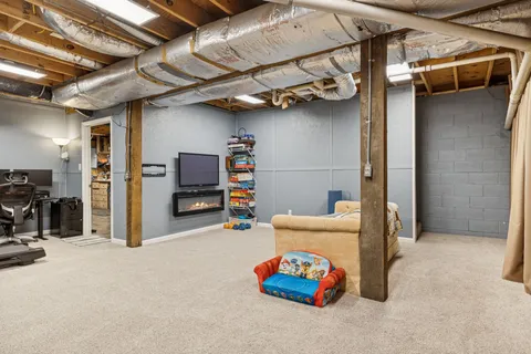 a view of storage and utility room