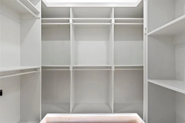 a view of a room with rack on the wall