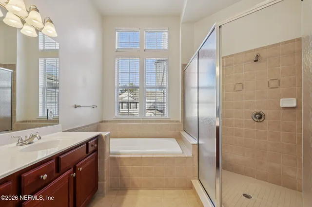 a view of a lake with a building in the background