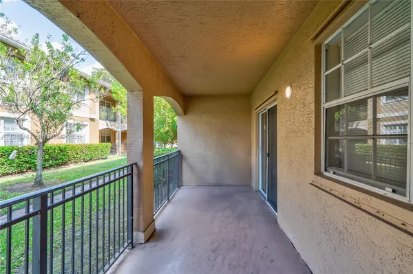 a view of a porch