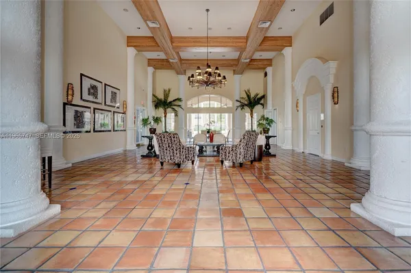 a view of a entryway with furniture