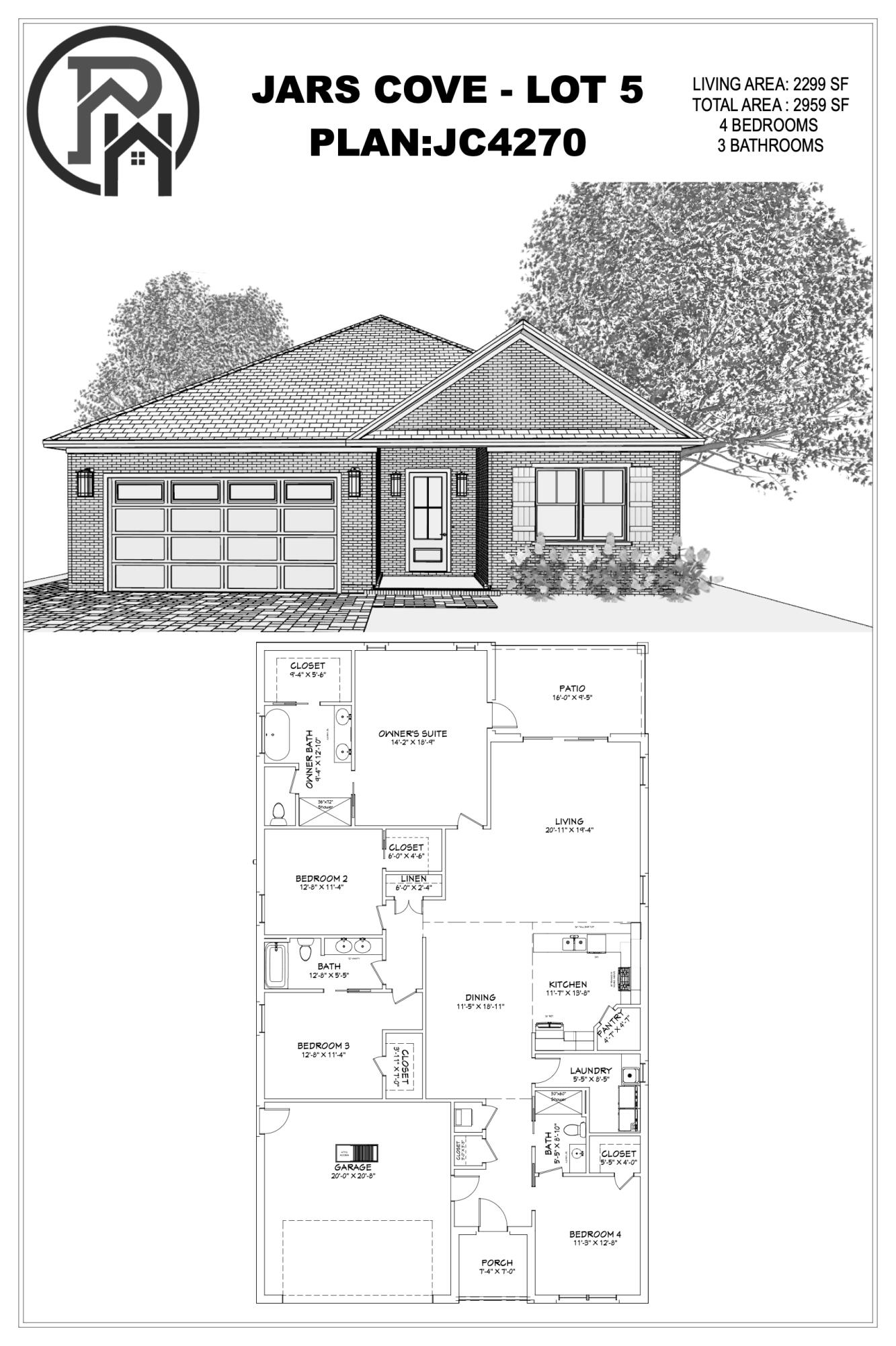37 Walton Way Miramar Beach, FL 32550 - Photo 35 of 35 JC4270(2299sf) Floor Plan