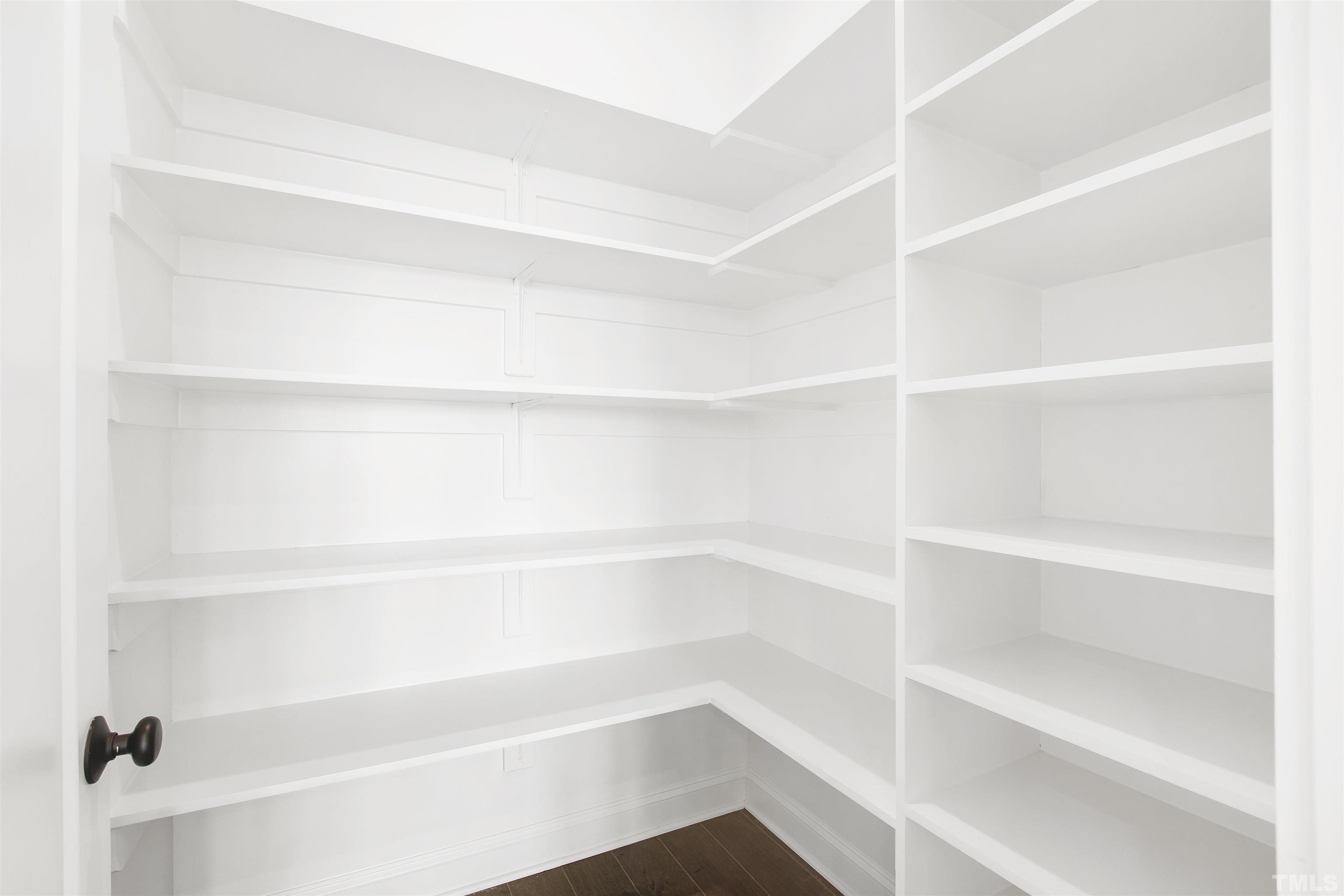 7528 Pinecrest Road Raleigh, NC 27613 - Photo 15 of 45 a view of walk in closet with empty racks