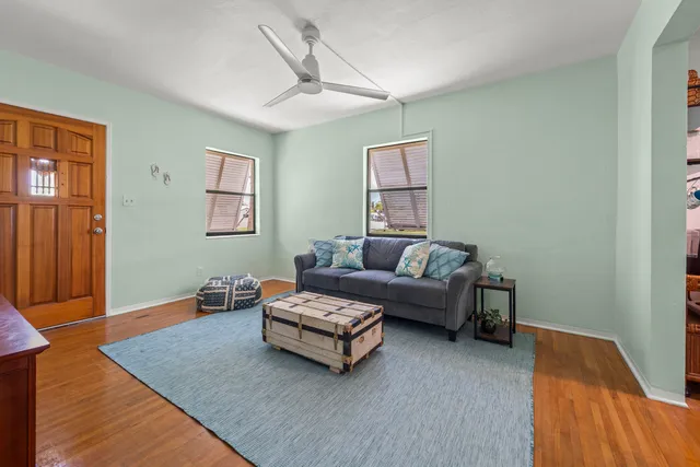 a view of a city with an ocean