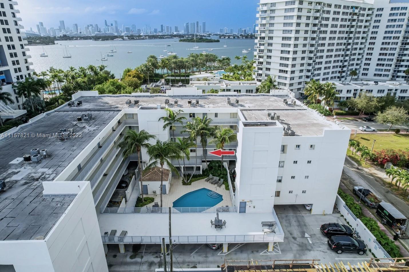 1401 Bay Road, Unit 209 Miami Beach, FL 33139 - Photo 7 of 37 Ariel Building View