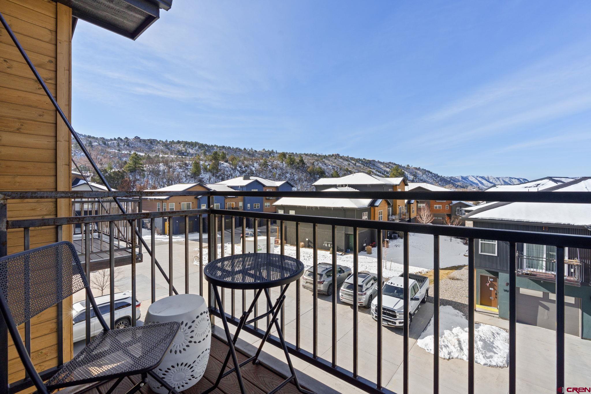 220 Metz Lane, Unit 603 Durango, CO 81301 - Photo 10 of 21 a view of a balcony with furniture