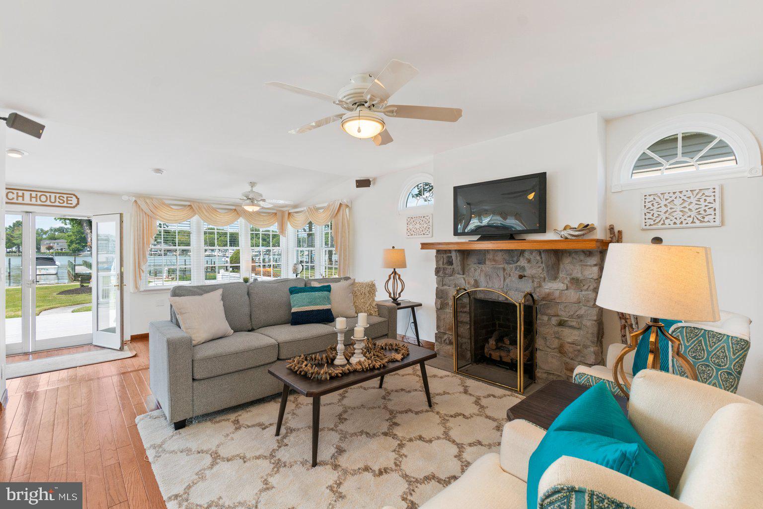 3924 New Section Road Baltimore, MD 21220 - Photo 21 of 55 Hardwood Floor, Ceiling Fan & Fireplace