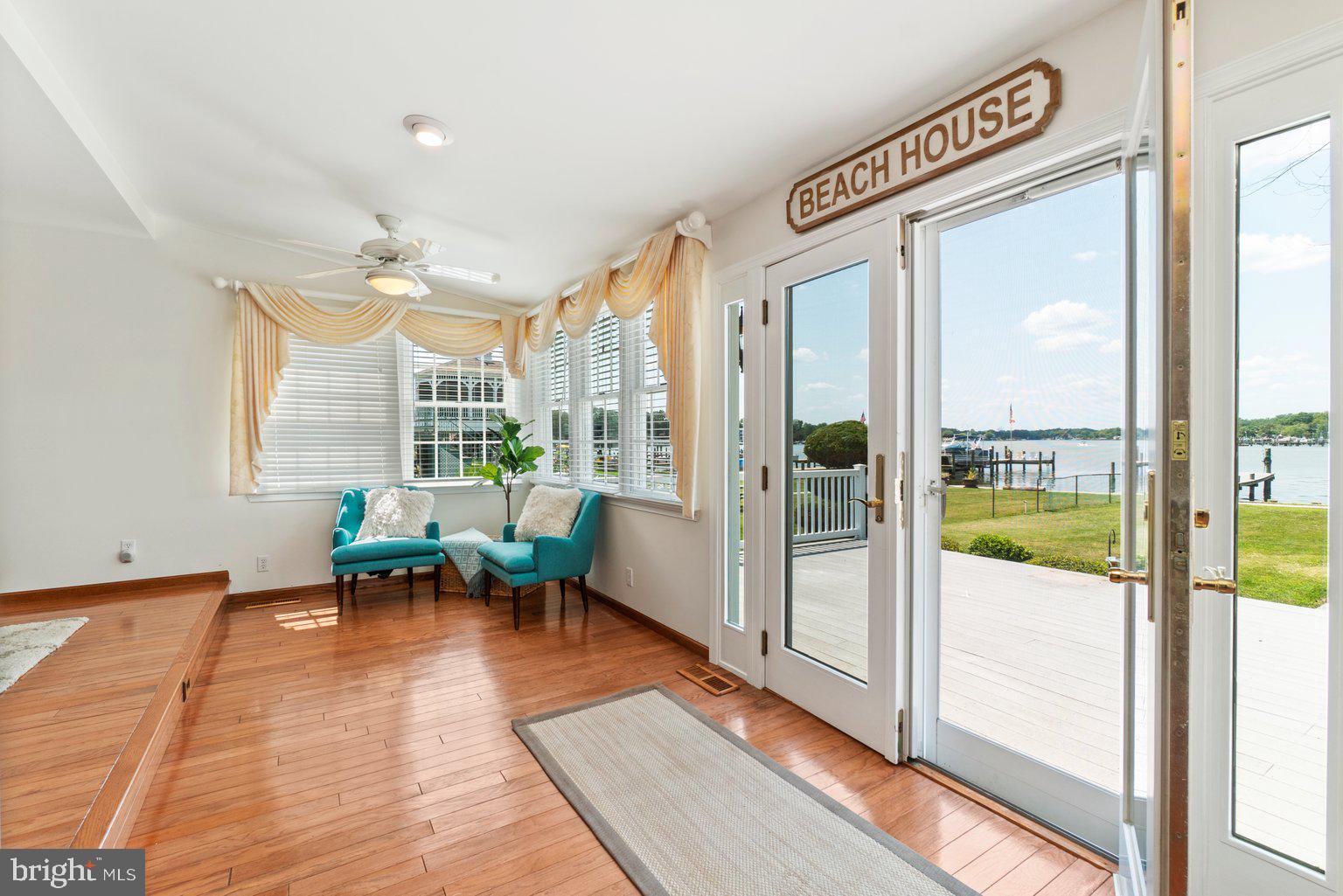 3924 New Section Road Baltimore, MD 21220 - Photo 28 of 55 French Doors To The Waterfront Deck & Hot Tub