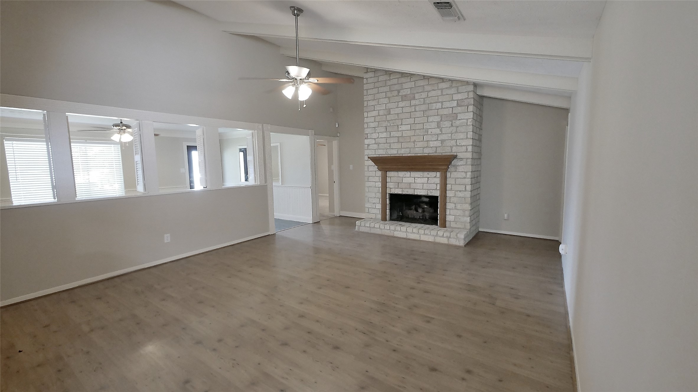 21626 Park Tree Lane Katy, TX 77450 - Photo 16 of 28 Another view of the Family Room with Large Fireplace