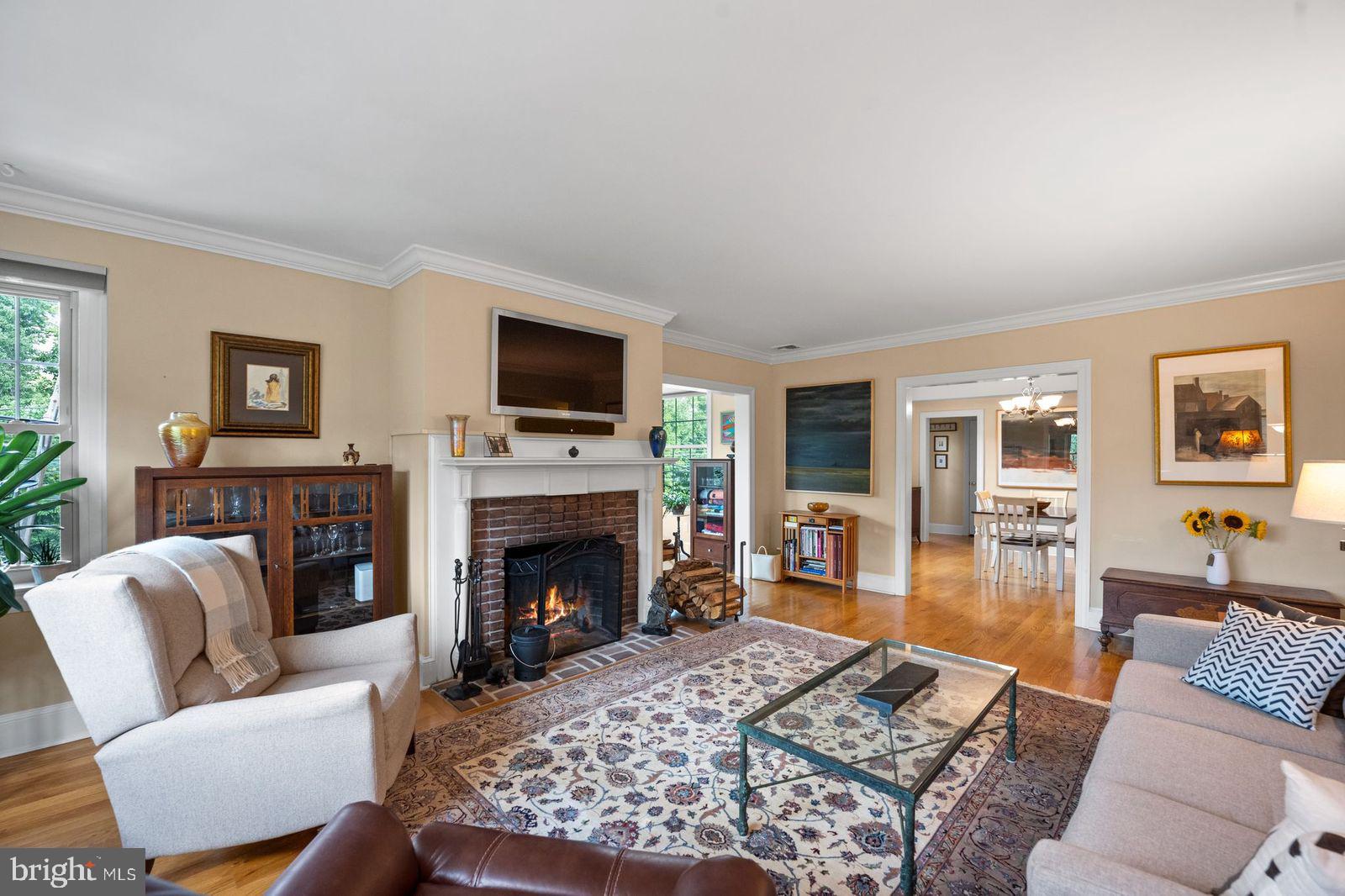 212 Idris Road, Unit A2 Merion Station, PA 19066 - Photo 9 of 27 Living Room Facing Dining Room
