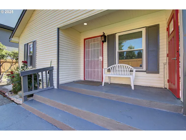 a view of a house with a deck