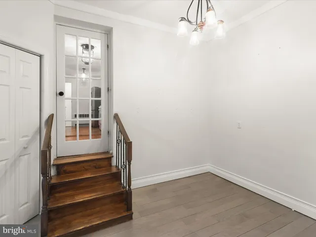 a view of an entryway with staircase