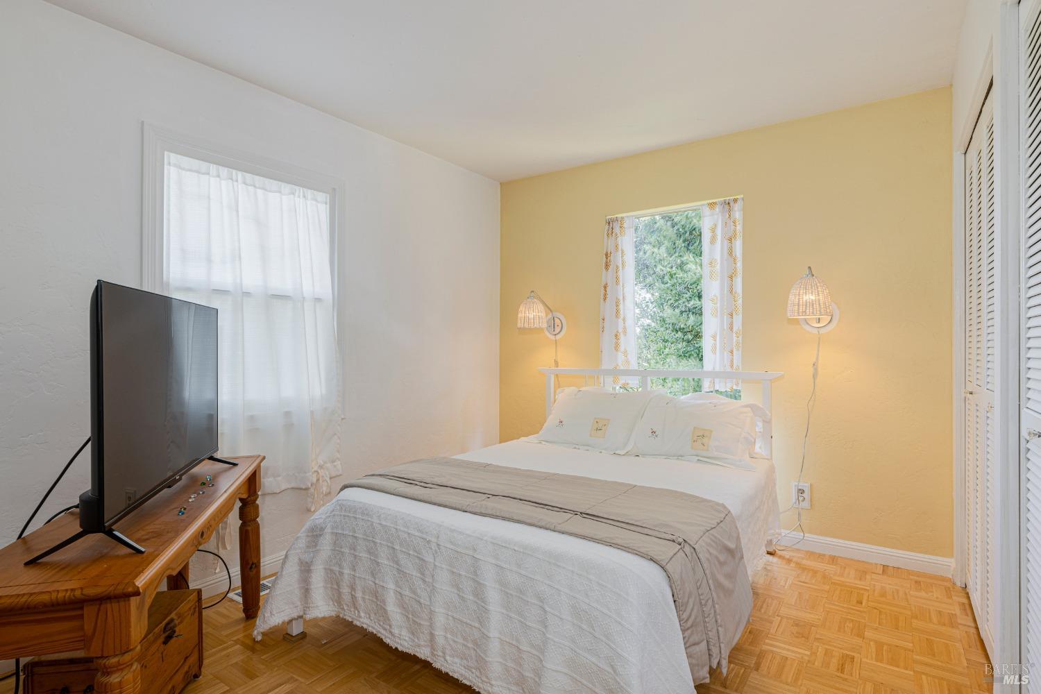 711 Alta Vista Road Mill Valley, CA 94941 - Photo 44 of 74 Upper main level bedroom with views of back garden.
