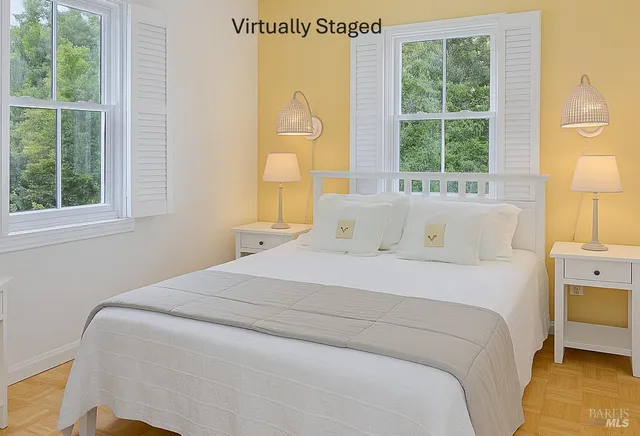 a car parked in front of a house