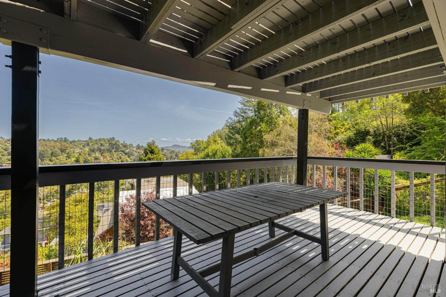 711 Alta Vista Road Mill Valley, CA 94941 - Photo 57 of 74 Nice views from lower-level deck area. Can be used for dining, entertaining or just relaxing.