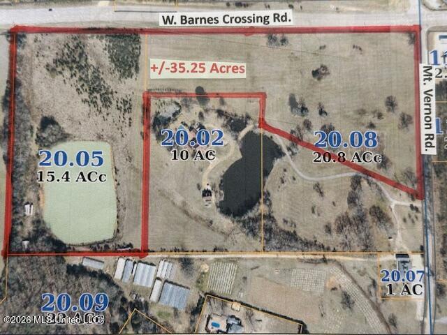 West Barnes Crossing Road Tupelo, MS 38804 - Photo 3 of 4 Site Outline
