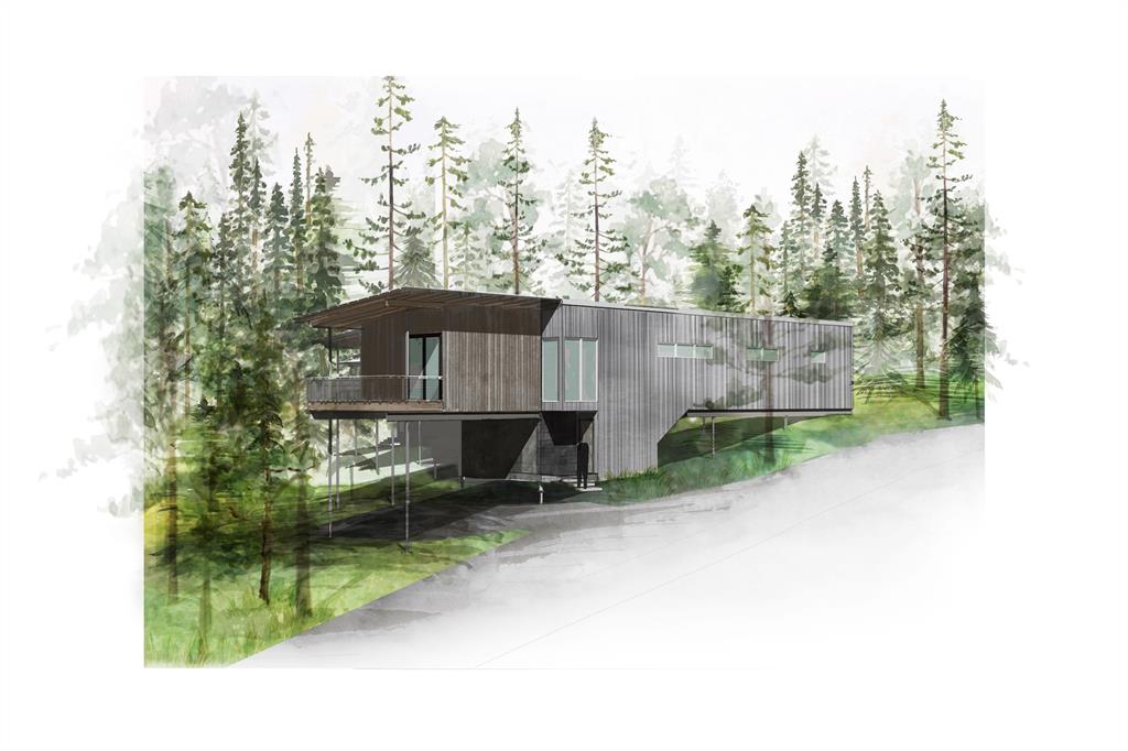 a view of a house with a yard and sitting area