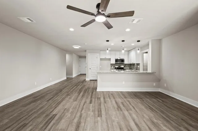 a view of kitchen and sink