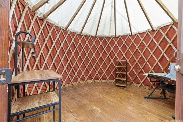 a view of wooden staircase