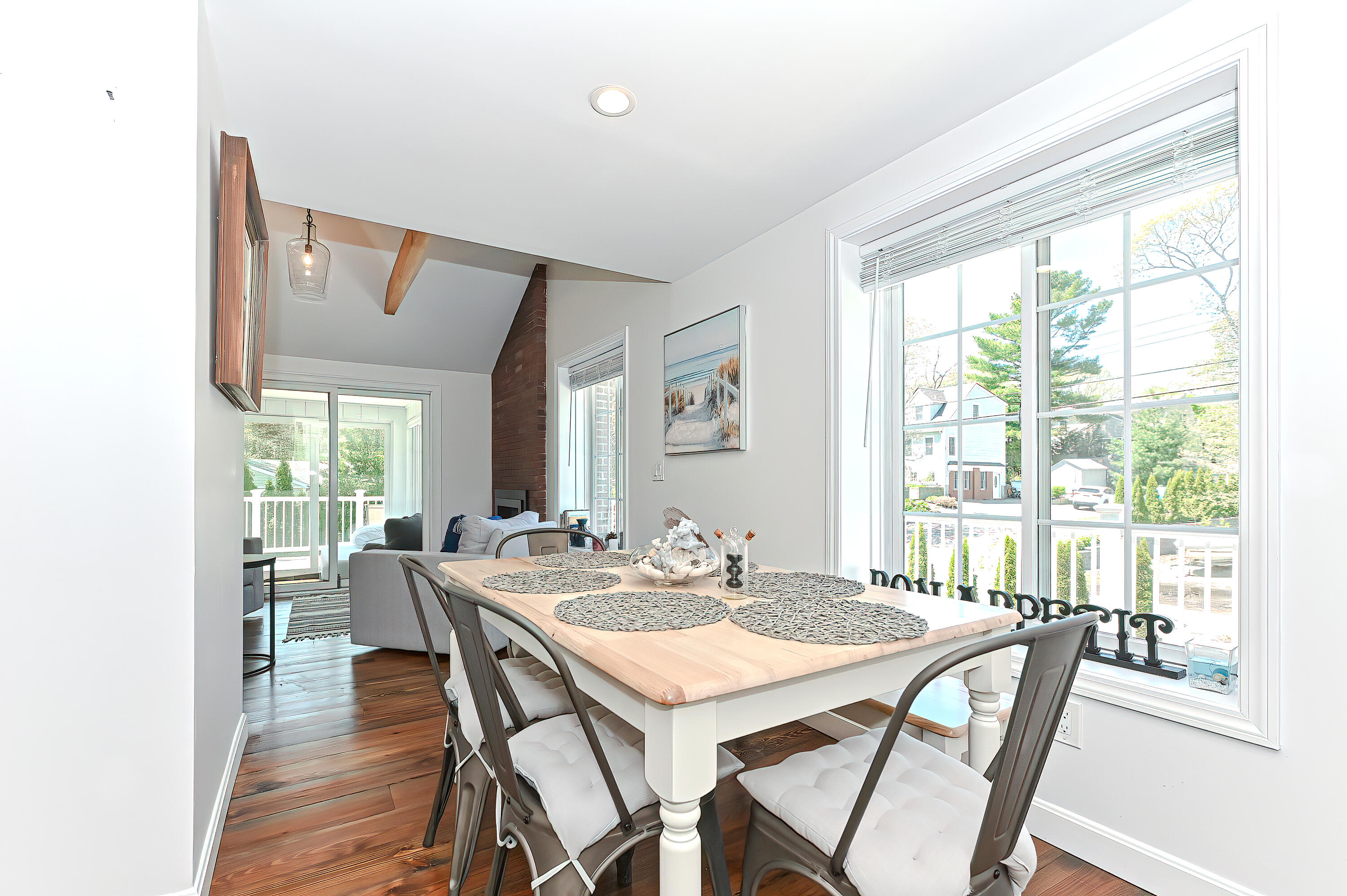 8 Cutlass Lane Mashpee, MA 02649 - Photo 58 of 93 a view of a dining room with furniture window and outside view