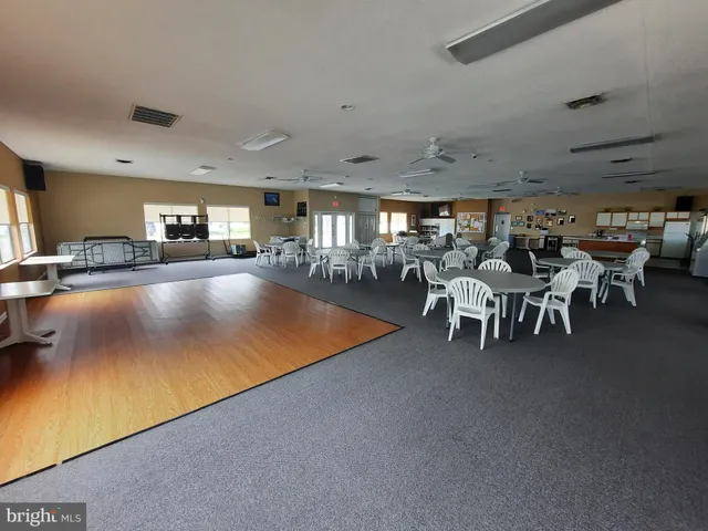 a view of a park with swings