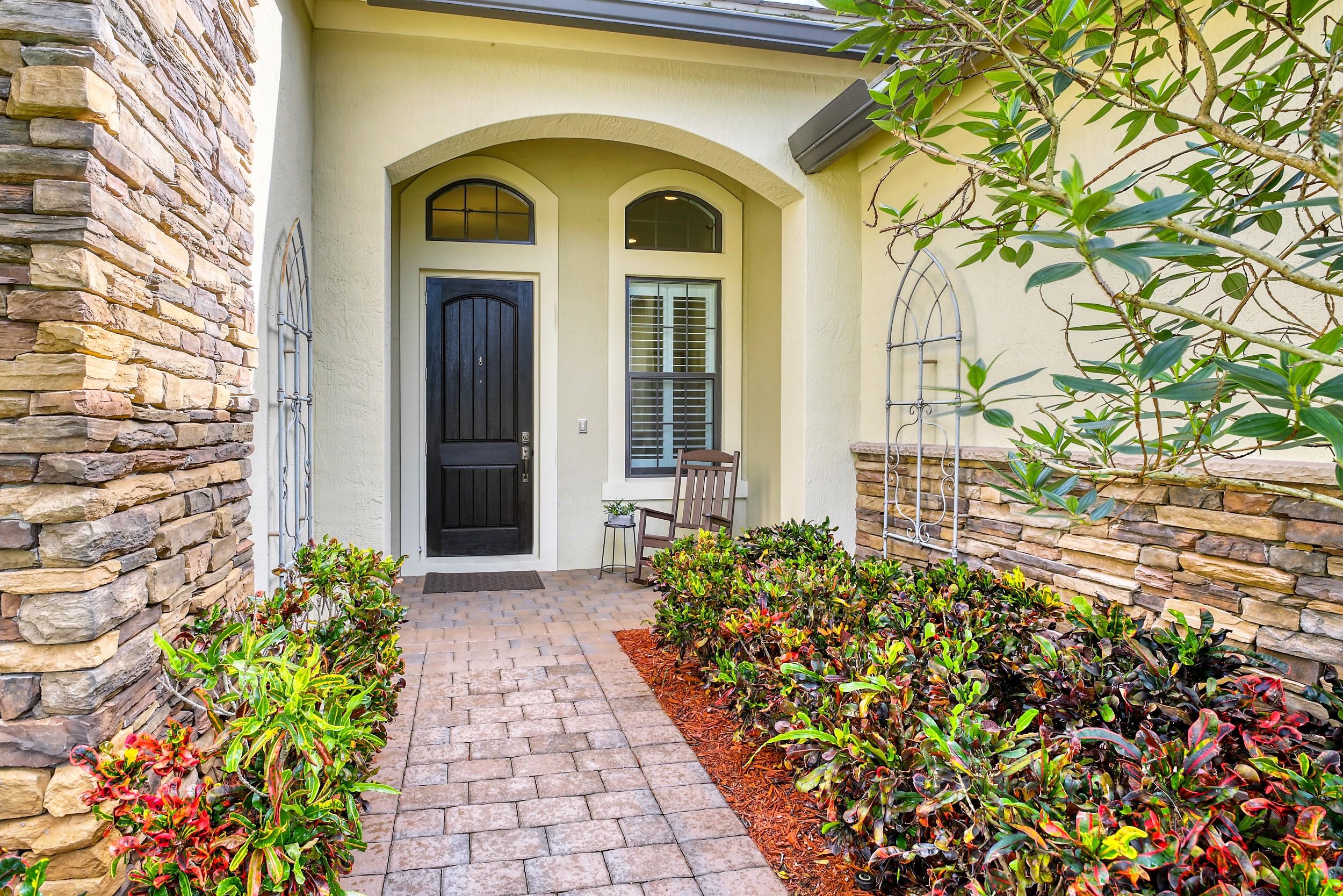 Beautifully landscaped entrance