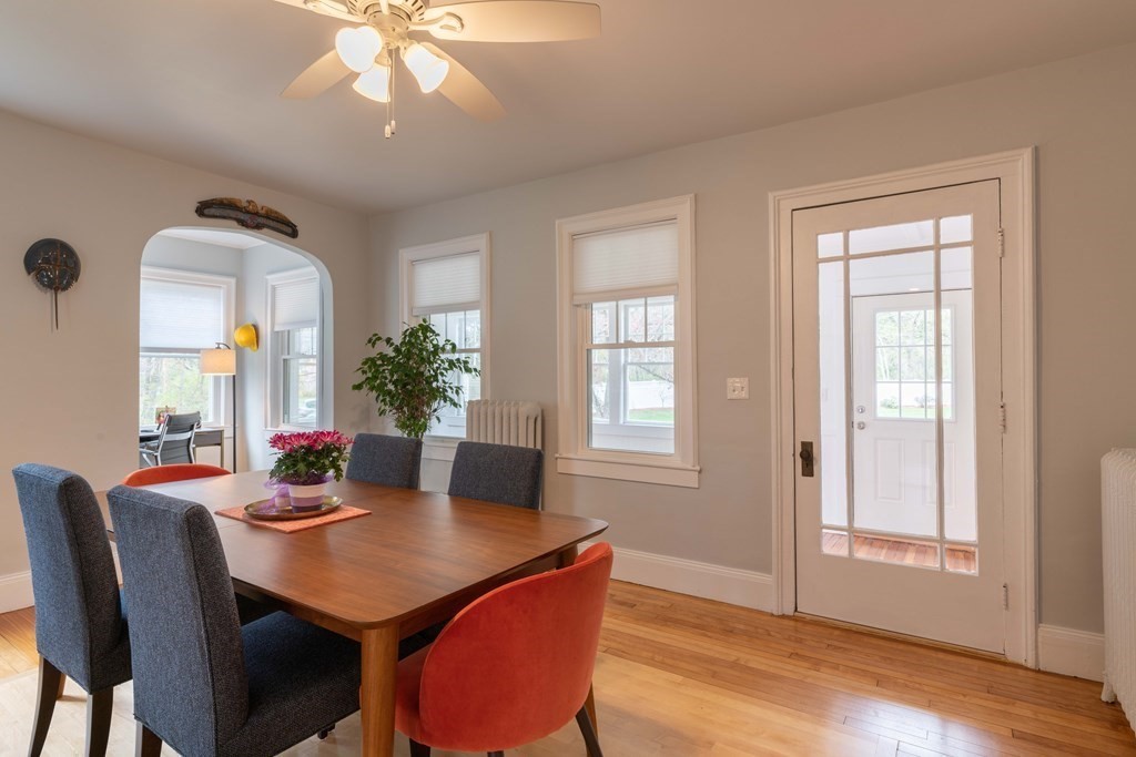 603 Spring Street Northampton, MA 01053 - Photo 18 of 38 a view of a dining room with furniture window and wooden floor