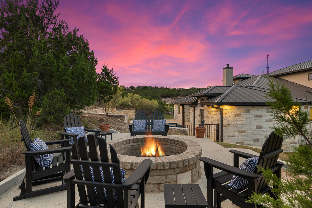 4746 R O Drive Spicewood, TX 78669 - Photo 38 of 40 a view of a patio in the backyard of house