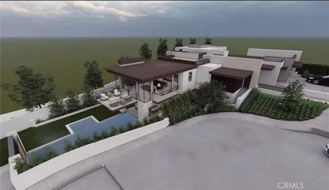 a view of a terrace with sitting area