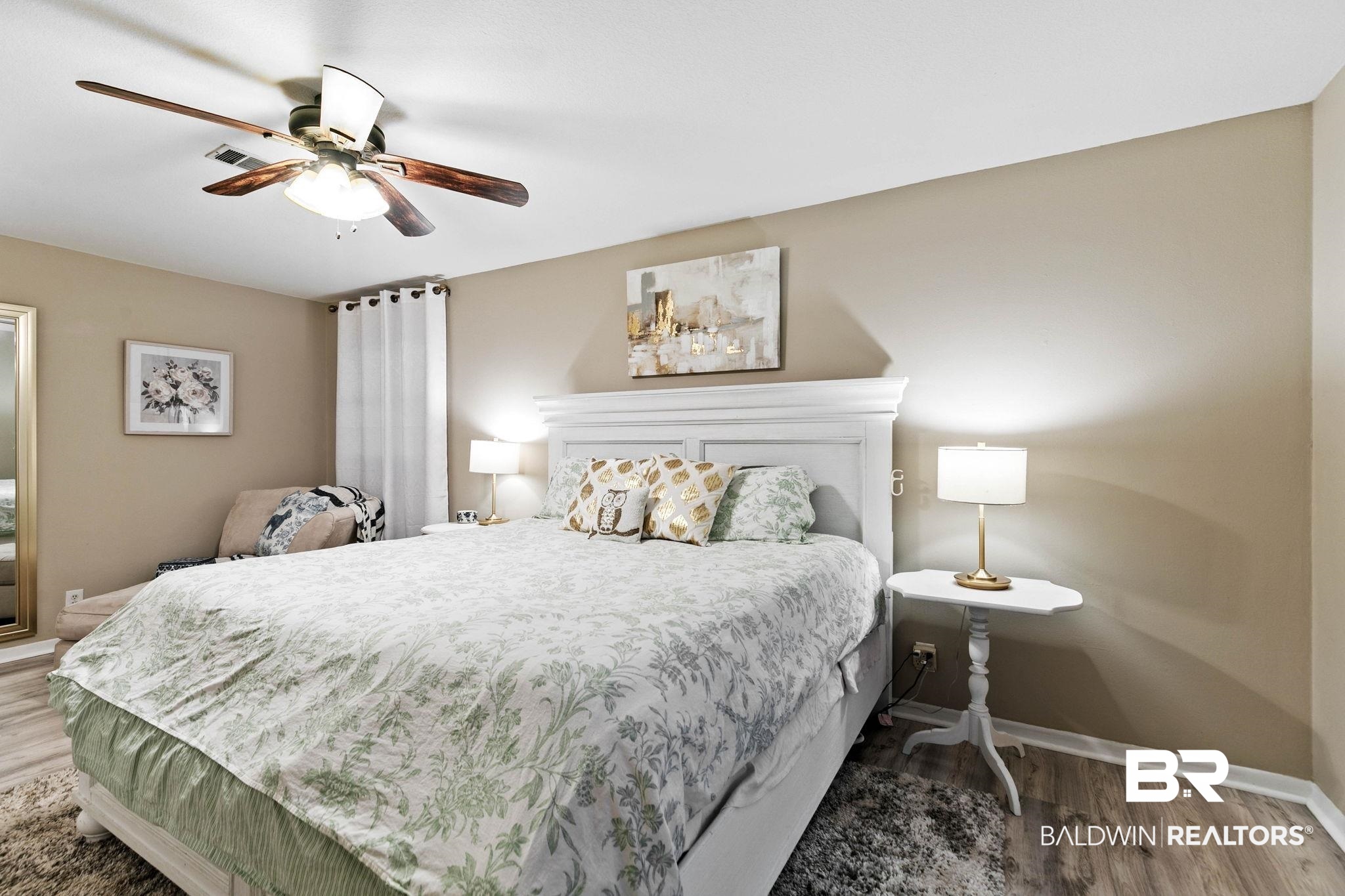 4 Rally Road Spanish Fort, AL 36527 - Photo 24 of 41 Bedroom featuring wood finished floors and a ceiling fan