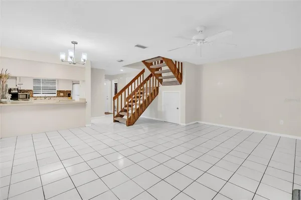 a view of an empty room