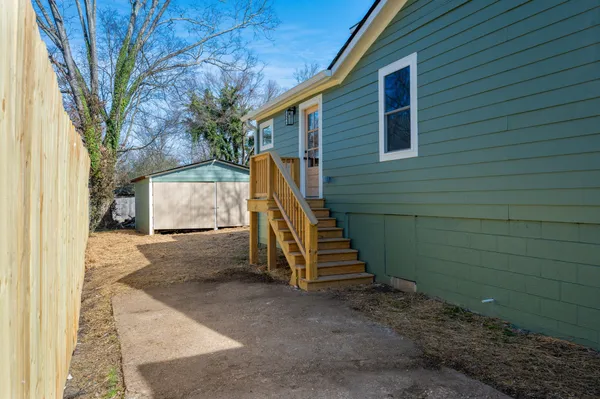 a view of outdoor space and deck