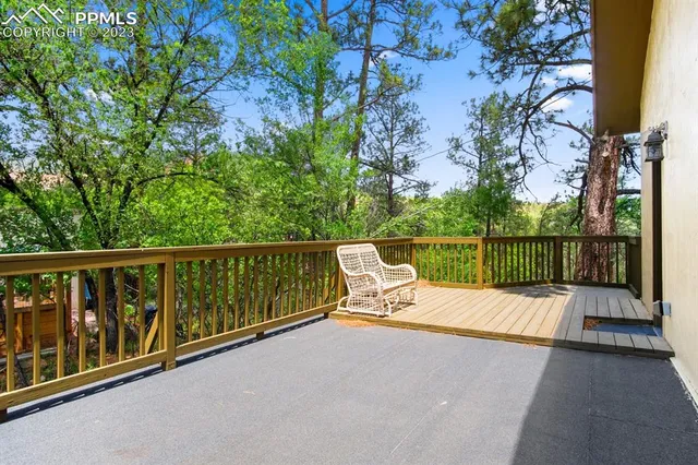 a view of two chairs in the roof deck