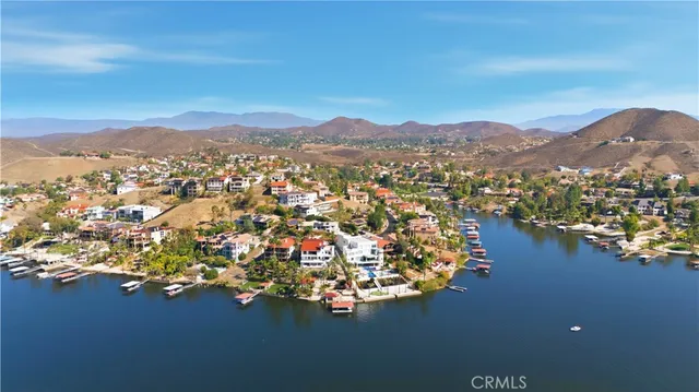 a view of a city with mountains in the background
