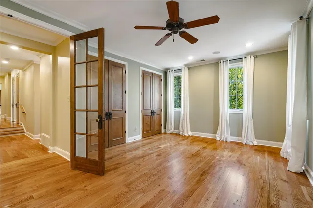 a view of livingroom with hardwood floor and window