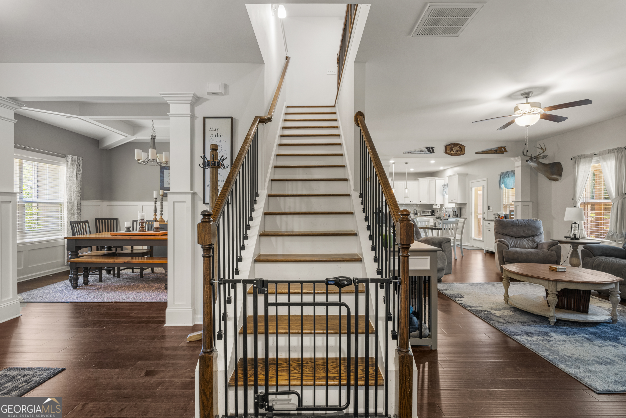 209 Marsh Road West Point, GA 31833 - Photo 14 of 50 a view of entryway and livingroom with wooden floor