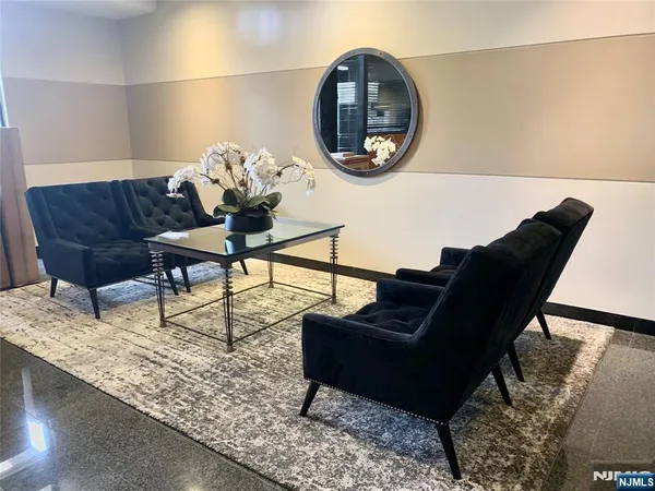 a view of a living room with a couch