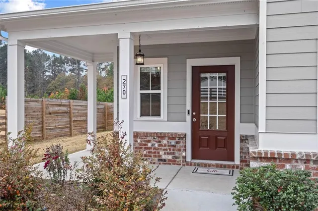 front view of a house with a outdoor
