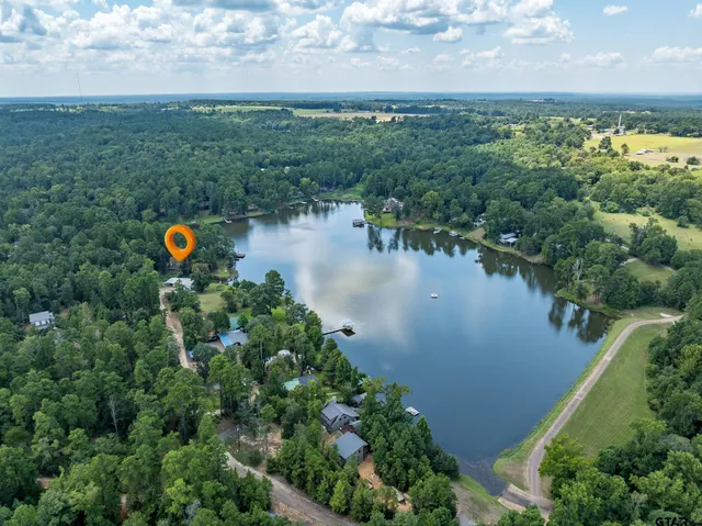 an aerial view of tennis court
