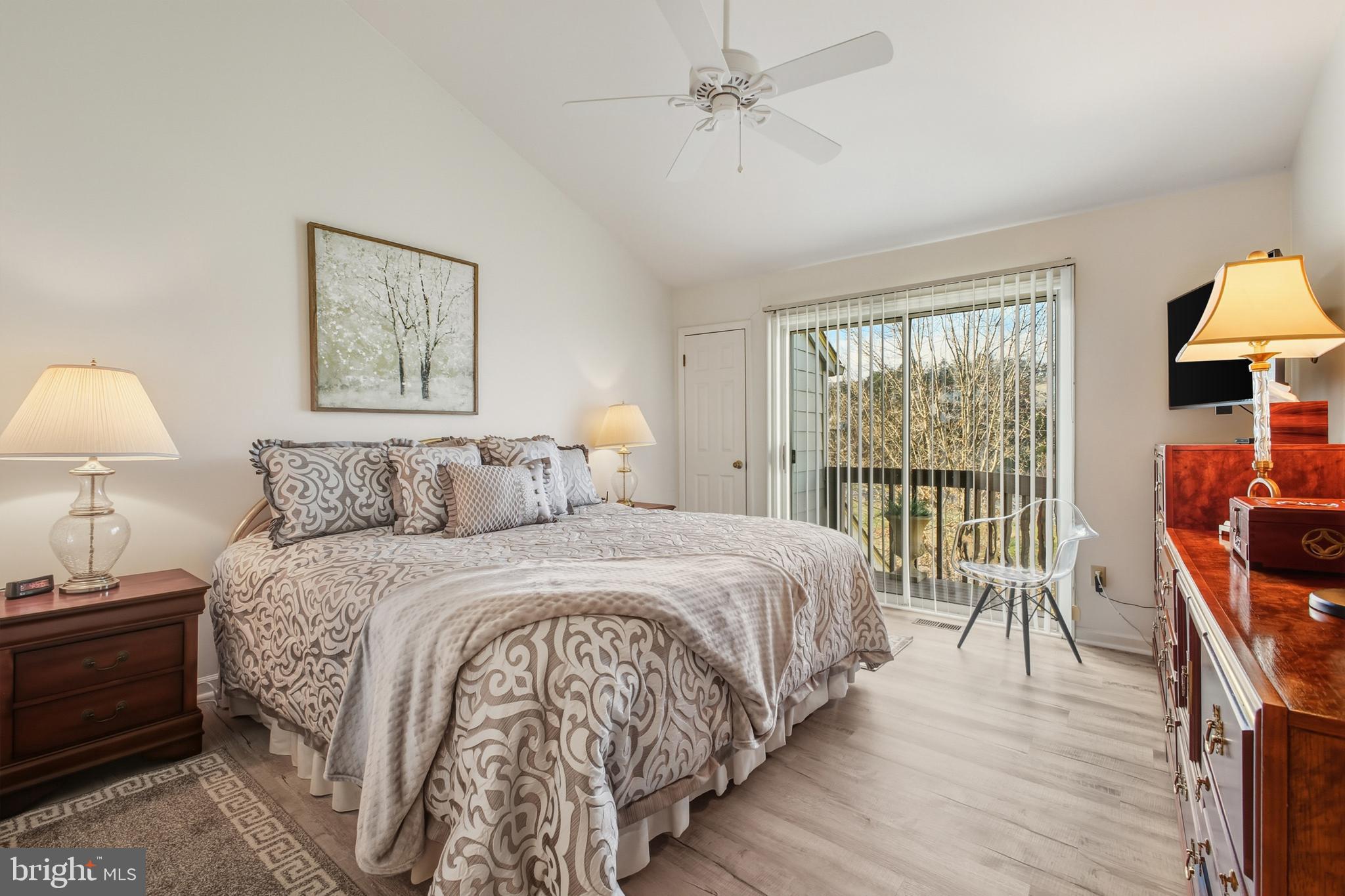 85 Ridge Court, Unit 3 Basye, VA 22842 - Photo 27 of 58 Upper Level - Primary Bedroom with balcony